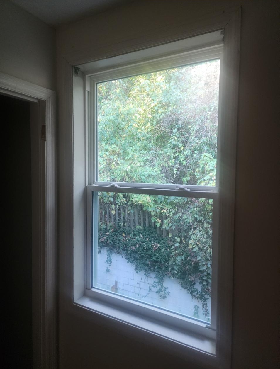 Finished interior view of replacement window